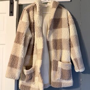 Cozy Plaid Sherpa Jacket